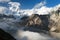 Evening view from Gokyo Ri to mount Gyachung Kang