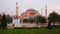 Evening view of the Hagia Sophia in Istanbul, Turkey