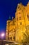 Evening view of Hohenzollern Castle in Germany