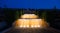 Evening view at Montjuic fountain in Barcelona