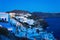 Evening view of Oia and Caldera Santorini Greece