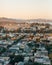 Evening view from the overlook at Tank Hill Park, in San Francisco, California