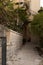 Evening  view of a quiet residential Hovevei Tsiyon Street in the old district of Jerusalem Talbia - Komiyum in Jerusalem, Israel