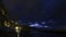 Evening view of Sorrento coastline, Gulf of Naples and Mount Vesuvius, Italy