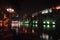 Evening view of Tbilisi and the Kura river at dusk