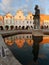 Evening view of Telc or Teltsch town square