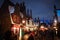 Evening View to the Harry Potter Village Hogsmeade in Universal Studios Park