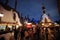 Evening View to the Harry Potter Village Hogsmeade in Universal Studios Park