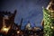 Evening View to the Harry Potter Village Hogsmeade in Universal Studios Park