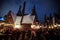 Evening View to the Harry Potter Village Hogsmeade in Universal Studios Park