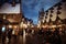 Evening View to the Harry Potter Village Hogsmeade in Universal Studios Park