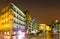 Evening view of Virgen Blanca Square. Vitoria-Gasteiz