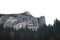 Evening view of Washington column on right and North Dome on left, Yosemite, California