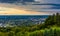 Evening view of York, Pennsylvania from Top of the World.