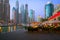 Evening on the waterfront Dubai Marina