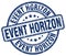 event horizon blue stamp