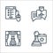event management line icons. linear set. quality vector line set such as strategy, magic show, wine drinking