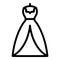 Event marriage dress icon, outline style