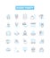 Event party vector line icons set. Celebration, Gala, Bash, Social, Festival, Reception, Picnic illustration outline