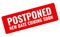 Event postponed vector sign