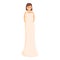 Event wedding dress icon, cartoon style