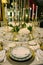 Event - White and Golden Table Decoration, White Flowers