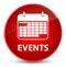 Events (calendar icon) elegant red round button