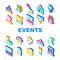 Events And Festival Collection Icons Set Vector