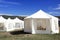 Events or wedding tents in the country field.
