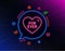 For ever line icon. Sweet heart sign. Valentine day love. Vector