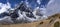 Everest base camp trek Cholatse summit and Pheriche panorama