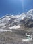 Everest Base Camp view and frozen lake in Nepal