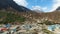 Everest basecamp trek view - Thame, Nepal. Drone Footage.