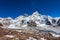 Everest, Nuptse and Lhotse mountains, Nepal