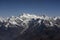 Everest Peak and Himalaya Everest mountain range panorama