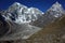 Everest trek, View of Tabuche peak, Himalayas mountains, Nepal