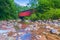 Everett Covered Bridge over Furnace Run in Cuyahoga Valley National Park.Ohio.USA