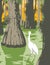 Everglades National Park with Egret in Mangrove and Cypress Trees WPA Poster Art