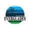 Everglades National Park travel destination. vector shirt logo