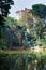 Evergreen flora around lake, trees and plants diversity in Trivandrum, Thiruvananthapuram Zoo Kerala India