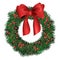 Evergreen holiday wreath