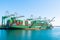 Evergreen Marine Corporation Cargo Ship loaded with Shipping Containers