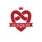 Everlasting Love concept, vector symbol created with infinity lo