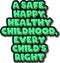 Every Child\\\'s Right Aesthetic Lettering Vector Design