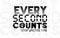 every second counts - stop wasting time t-shirt design