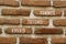Every second counts symbol. Concept words Every second counts on red bricks on a beautiful brick wall background. Business,
