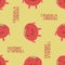 Everybody loves tomatoes seamless vector pattern