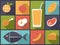 Everyday Food icons vector illustration