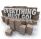 Everything Must Go Boxes Overstock Inventory Store Closing Sale