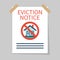 Eviction notice, vector